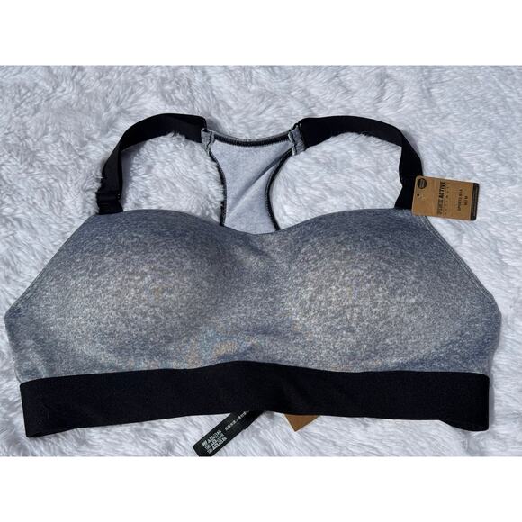 PINK Activewear Sports Bra Gray Sz Med - Picture 1 of 4